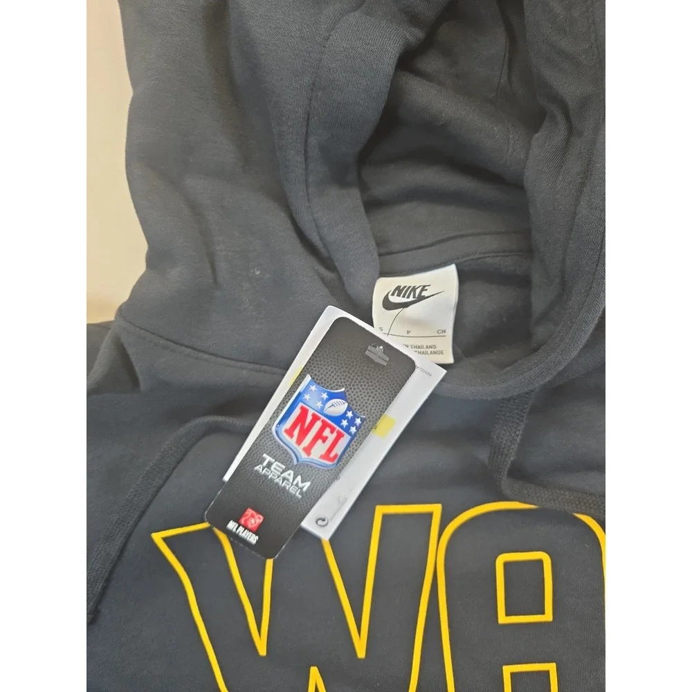 Nike Mens NFL NWT Washington Commanders Men's S Black Hoodie Fleece Sweatshirt